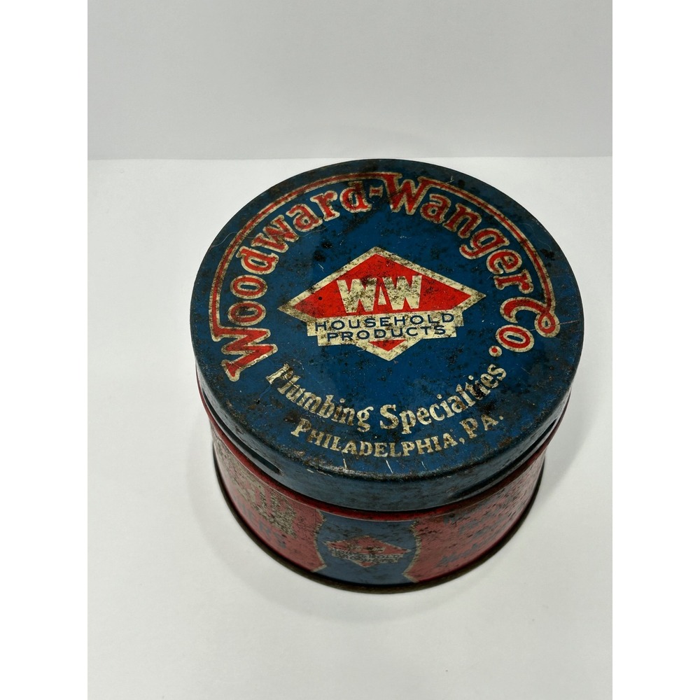Vintage Woodward Wanger Never Drip Faucet Washers Tin Philadelphia PA‎ Advertise